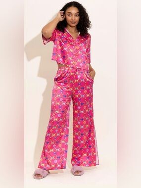 ALDEN ADAIR Jolly Pajama Pantset Bowtastic Bow